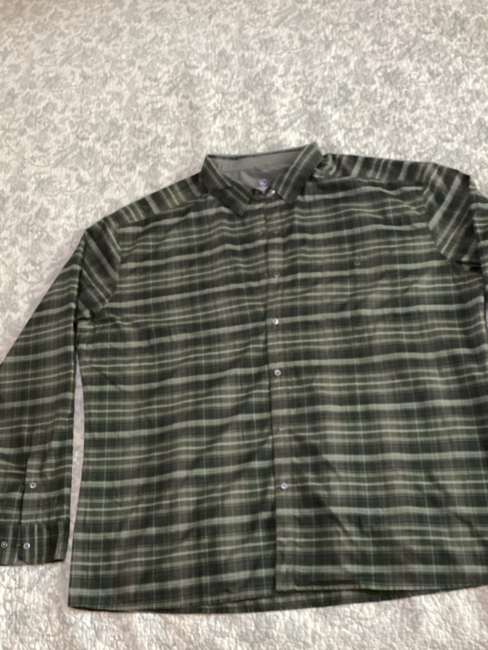 Kuhl Men's Olive Green Plaid Button-Down Shirt